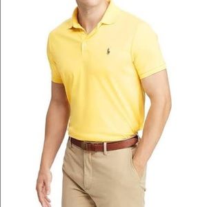 Sz Various Polo golf dress shirt yellow